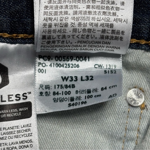 Levi's Jeans Mens 33 x 32 569 Loose Baggy Relaxed Fit Grunge Everyday Dark Wash - Picture 2 of 6